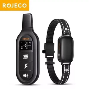 ROJECO Collare Addestramento Cani Elettrico - Telecomando Ricaricabile, Impermeabile - Foto 1 di 10