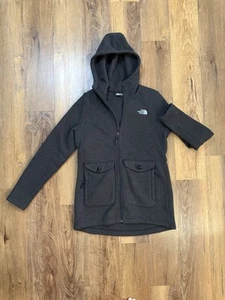 The North Face Women’s M Creacent Hooded Parka Jacket Charcoal Gray - Picture 1 of 13