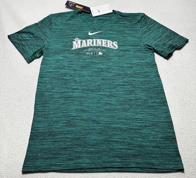 Seattle Mariners Nike Shirt MLB Baseball Team Center Swoosh Mens Small NKM5 NWT - Image 1 of 4