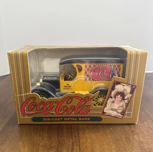Vintage Coca Cola Die Cast Metal Delivery Truck Bank Coke 1993 Ertl Chevy GM NEW - Picture 1 of 10