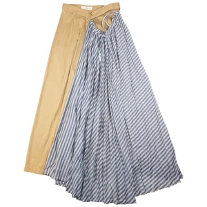 Vintage Yohji Yamamoto Contrast Pleated Skirt Womens Size W24 - Picture 1 of 8