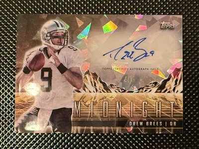 Drew Brees 2024 Topps Midnight Horizon Signatures AUTO SP 4/5 Saints Future Salón de la fama Foto 1 de 3