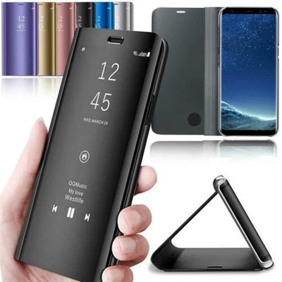 Cover Clear View Case Flip Cover Mirror Mobile Phone Protective Case Mirror Case - image 1 of 4