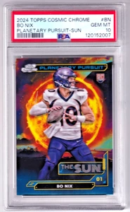 2024 Topps Cosmic Chrome Bo Nix Planetary Pursuit Sun #BN PSA 10 (RC) - Imagen 1 de 2