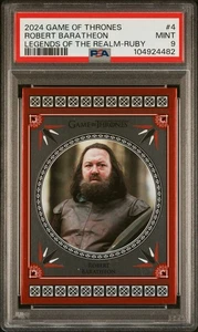 2024 GOT Robert Baratheon Legends/Realm /50 Pop 1 Psa 9 - Bild 1 von 3