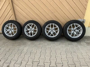 Felgen Borbet 17 Zoll Gebraucht Silber Winterreifen Reifen  5x112 - Bild 1 von 6