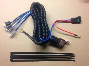 AIR HORN WIRING HARNESS LOOM KIT + RELAY + FUSED MOTORCYCLE PLUG AND PLAY - Picture 1 of 1