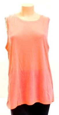 Camisa sin mangas para correr Calvin Klein coral neón sin mangas para mujer nueva con etiquetas Foto 1 de 4