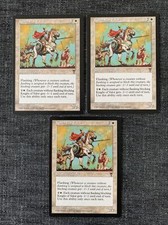 3x Knights Of Valor - LP - Visions - MTG Magic The Gathering