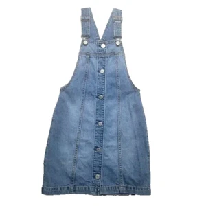 Vintage Gap Denim Jean Skirt Girl's Size Medium Blue Button Front Kidcore - Picture 1 of 7