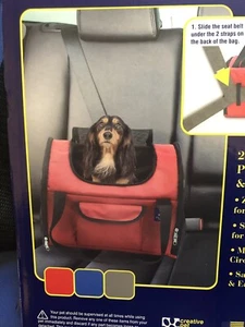 2-IN-1 Pet Carrier and Car seat - RED - Picture 1 of 10
