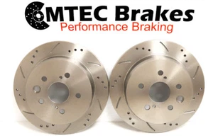 Mazda MX5 Miata Roadster mk2 NB Small 251mm Drilled Grooved Brake Discs Rear - Bild 1 von 4