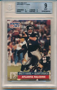 1991 Pro Set Brett Favre (HOF) (#762) BGS9 BGS - Picture 1 of 2