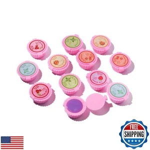 Mebtmel 12 Pezzi Cupcake Lucidalabbra per Bambine Bomboniere Festa Balsamo Labbra Set Assortito - Foto 1 di 5