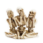 Dekofigur Skelett Gruppe, nichts sehen-sagen-hören, Deko Skelett, Halloween