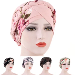 Lady Chemo Cap Cancer Hat Hijab Muslim Turban Head Scarf Wrap Beanies Hair Loss" - Picture 1 of 17
