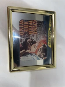 5“ x 4“ gone with the wind mini movie poster with gold frame - Picture 1 of 7