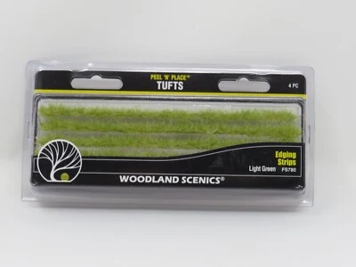 Woodland Scenics 780 verde claro borde tira mechones de hierba campo plantas paisaje Foto 1 de 4