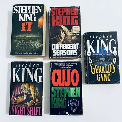 Stephen King Horror Paperback Books Lot Bulk Fiction IT Night Shift Cujo & More - Image 1 of 4