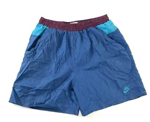 Vintage Nike BOYS L 14-16 Colorblock Lined Swim Trunks Shorts - Picture 1 of 11