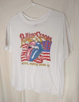 Rolling Stones Tour Tee (RE-ISSUE) "Steel Wheels Tour '89" SIZE = Medium - Image 1 of 3