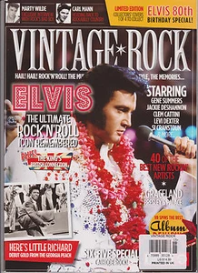 VINTAGE ROCK MAGAZINE #15 2015, ELVIS 80th BIRTHDAY SPECIAL! LIMITED EDITION. - Picture 1 of 1
