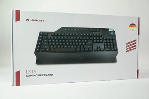 Lioncast LK15 Gaming Tastatur QWERTZ-Keyboard Beleuchtung Gaming schwarz #110 - Bild 1 von 7