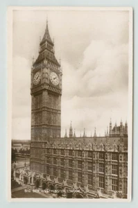 POSTCARD Big Ben, Westminster London, Valentines RPPC - Picture 1 of 2