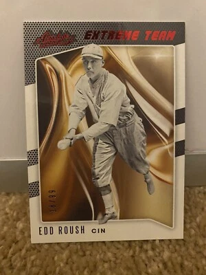 2021 Panini Absolute Extreme Team Spectrum Red /99 Edd Roush #ET-1 HOF - Image 1 of 2