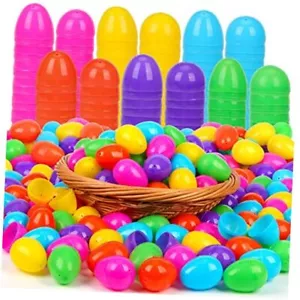 500 Count Plastic Easter Eggs, 2.4“ Fillable Easter Eggs for Easter Hunt, - Picture 1 of 8