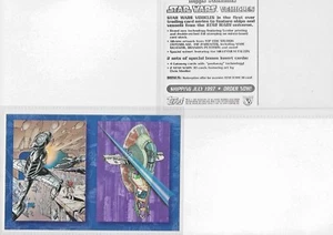 STAR WARS VEHICLES TRADING CARD PROMO: POSTCARD SIZED - Picture 1 of 3