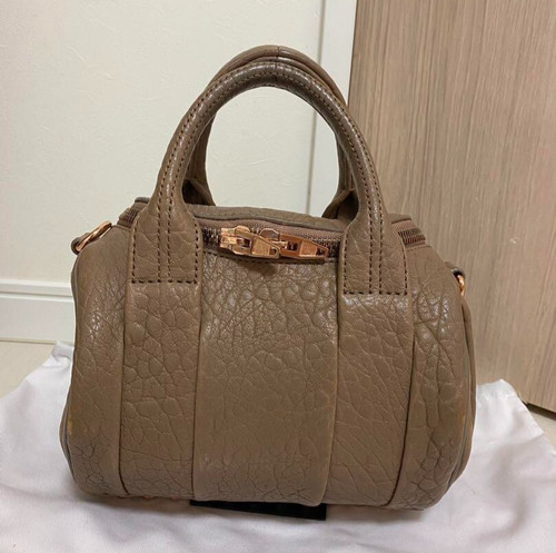 Borsa a tracolla Alexander Wang borsetta 2 vie pelle marrone autentica USATA dal Giappone