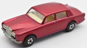 Matchbox Superfast no 24 Rolls Royce Silver Shadow red. gray base. England - Picture 1 of 4