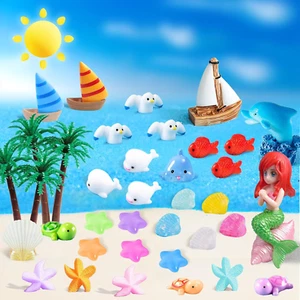 Mini Resin Animals Mini Sea Animals Figures Mini Resin Figures Tiny Animals Figu - Picture 1 of 13
