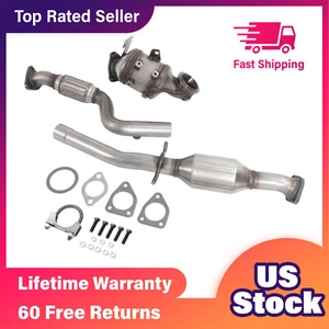 Front & Rear For 2011-2015 Chevrolet Cruze 1.4L l4 Turbo Catalytic Converters - Picture 1 of 20