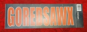 Boston Red Sox GOREDSAWX 3.5x11 Baseball Vinyl Sticker Decal MLB Fan Gift - Picture 1 of 1