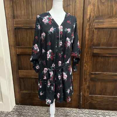 Женское экспресс-платье средней длины с цветочным узором на молнии спереди богемное богемное - Изображение 1 из 4