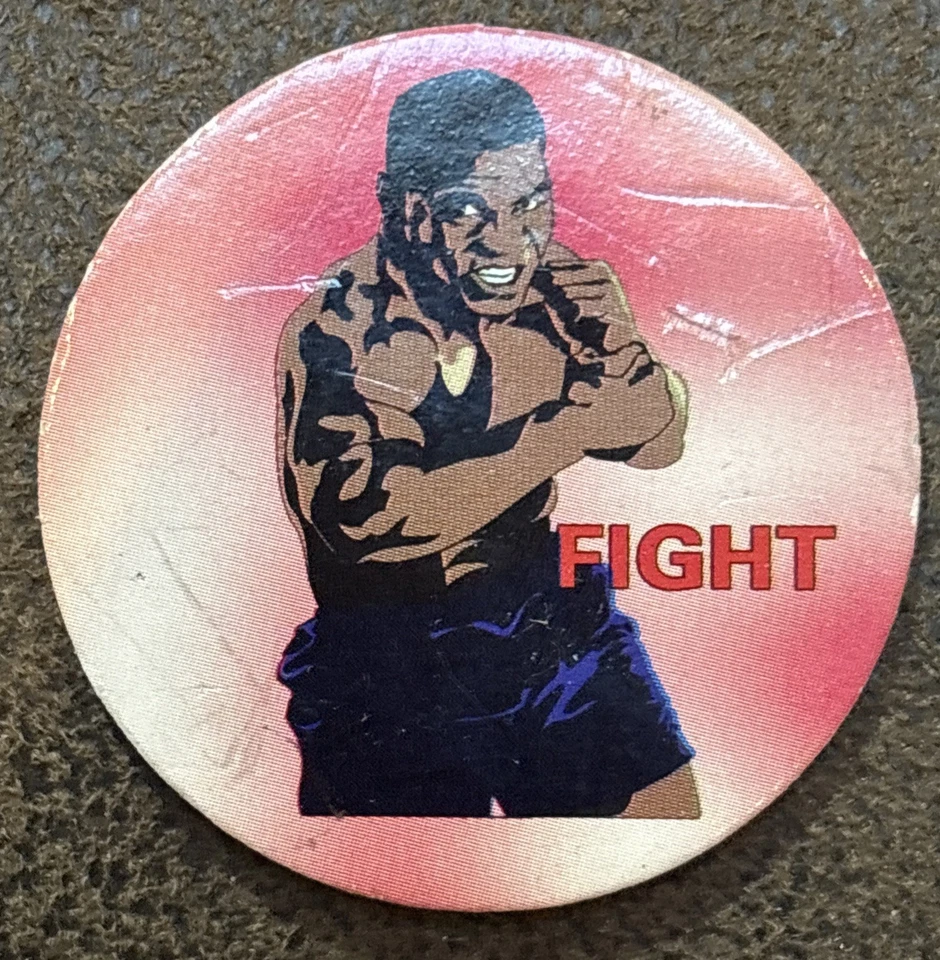 VINTAGE BOXER MIKE TYSON POG MILK CAP RARE - Image 1 of 3