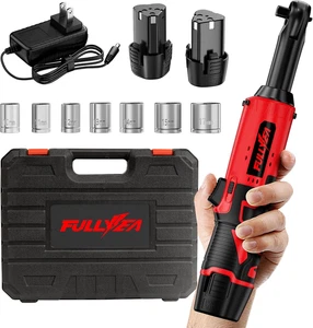 Elektrischer Ratschenschlüssel-Satz, 380 U/min Akku-Ratschenschlüssel, 3/8" 12V Power Rat - Bild 1 von 7