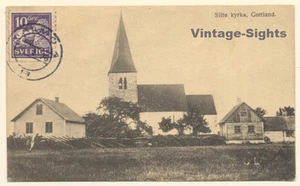 Gottland / Sweden: Silte Kyrka - Church (Vintage PC 1928) - Imagen 1 de 1