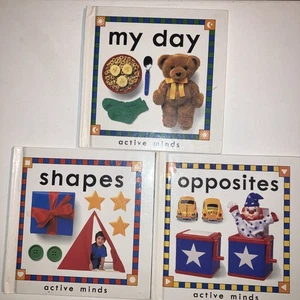Early Learning 3 Book Lot Vintage Homeschool Set — Shapes, Opposites, My Day 90s - Picture 1 of 7