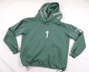 NIEPCE INC Streetwear Herren XL Heavy Industry grün Wasserfallausschnitt Hoodie Sweatshirt - Bild 1 von 14