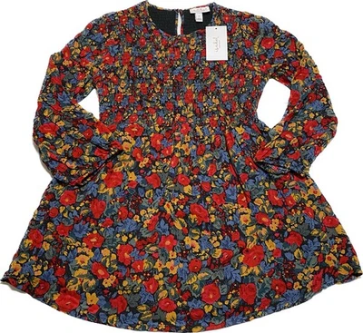 Isabel by Ingrid & Isabel Shirt Top Small Floral Smocked Maternity Long Sleeve - Image 1 of 4