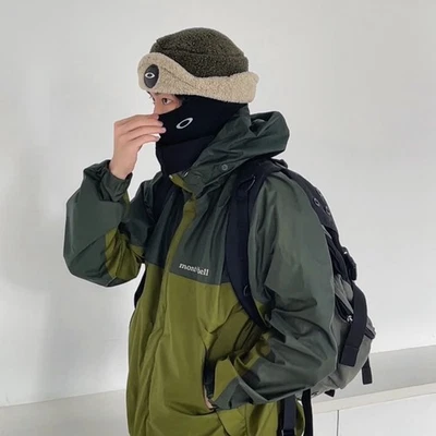 Men 00S Archive Tactical Hat Retro Polar Fleece Hat Vintage Embroidery Cap