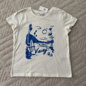 Old Navy 'Vacay' Graphic T-Shirt Size Medium (8) White (Sea Salt) New with Tags - Picture 1 of 8