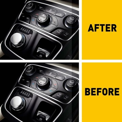 Kit de reparación de botón de tablero de radio de control de CA pegatina para Chrysler 200 300 2014-17 EXD Foto 1 de 4