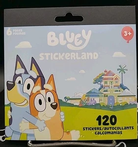 Bluey Mini Stickerland Block 6 Seiten Block 120 Sticker - Bild 1 von 2