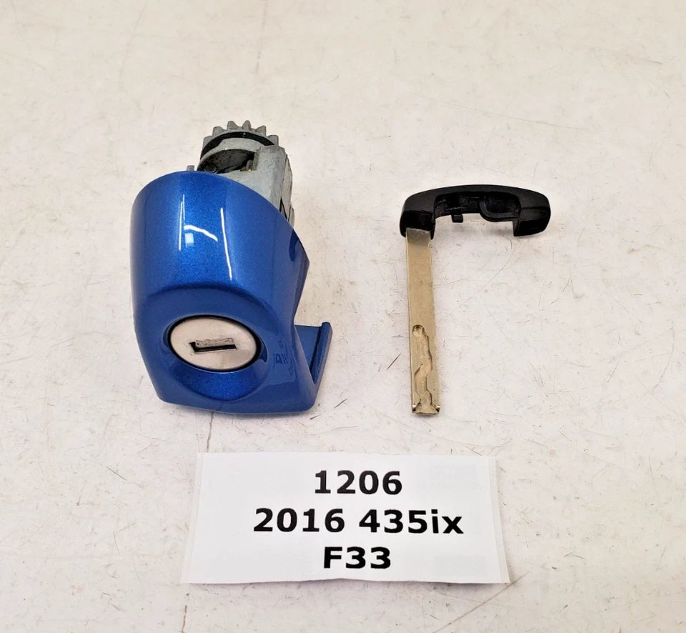 ✅ 12-20 OEM BMW F22 F32 F82 F87 M2 Cerradura Puerta Izquierda Mecanismo Llave Azul B45 Foto 1 de 4