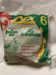 Vintage 1998 McDonalds Happy Meal Spielzeug A Bug's Life #6 Heimlich Raupe Neu in Verpackung - Bild 1 von 3