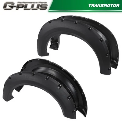 [4PCS] FIT FOR 2009-2014 FORD F150 POCKET-RIVETED STYLESIDE WHEEL FENDER FLARES - Image 1 of 4